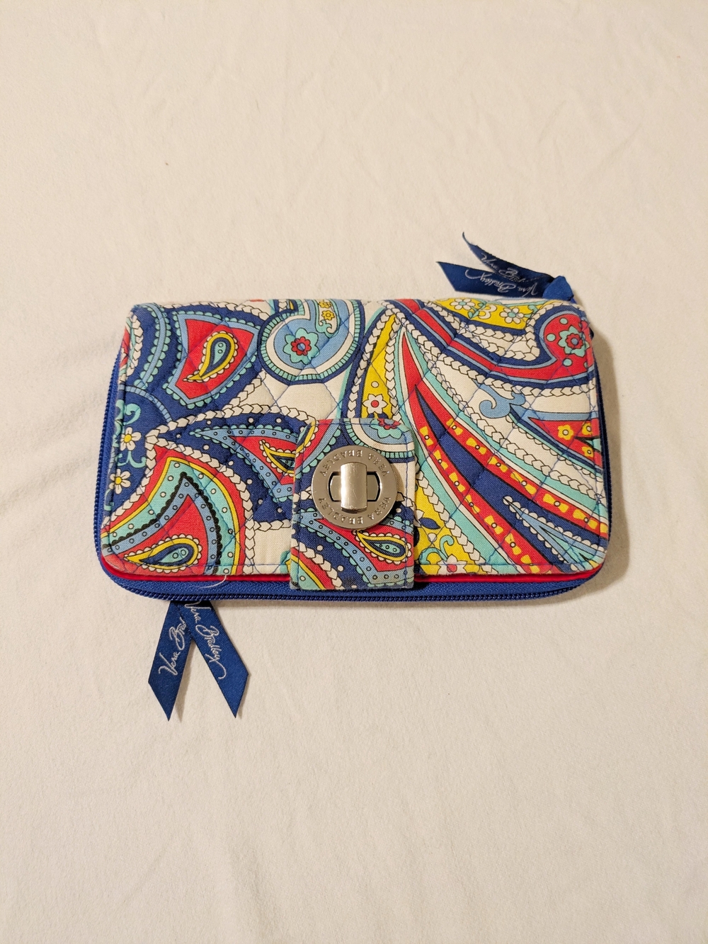Vera Bradley Multicolor Paisley Turn-Lock Wallet